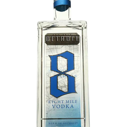 DETROIT 8 MILE VODKA 80 Proof 750 ml