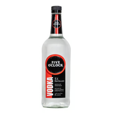 FIVE O'CLOCK VODKA PL 80 Proof 750 ml