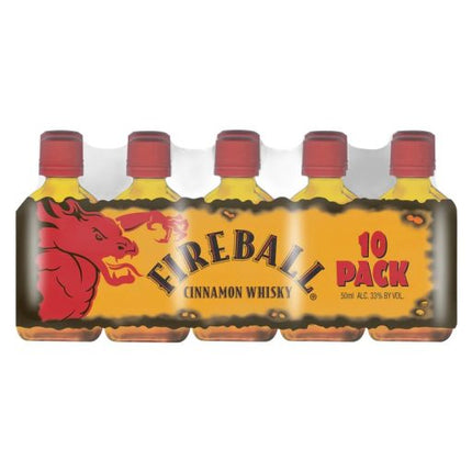 FIREBALL CINNAMON PL 10PK 66 Proof 50 ml