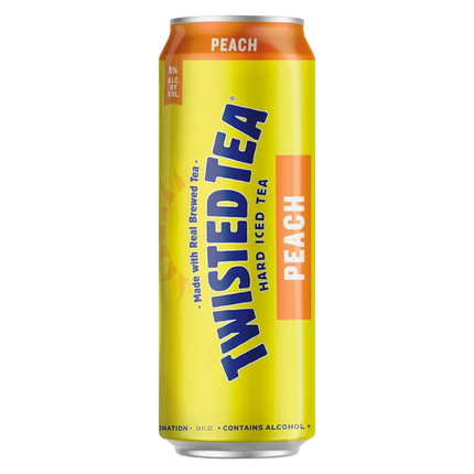 TWISTED TEA PEACH 1PK 24OZ CAN