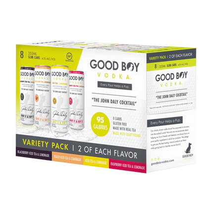 GOOD BOY VODKA JOHN DALY VARIETY TEA 8PK