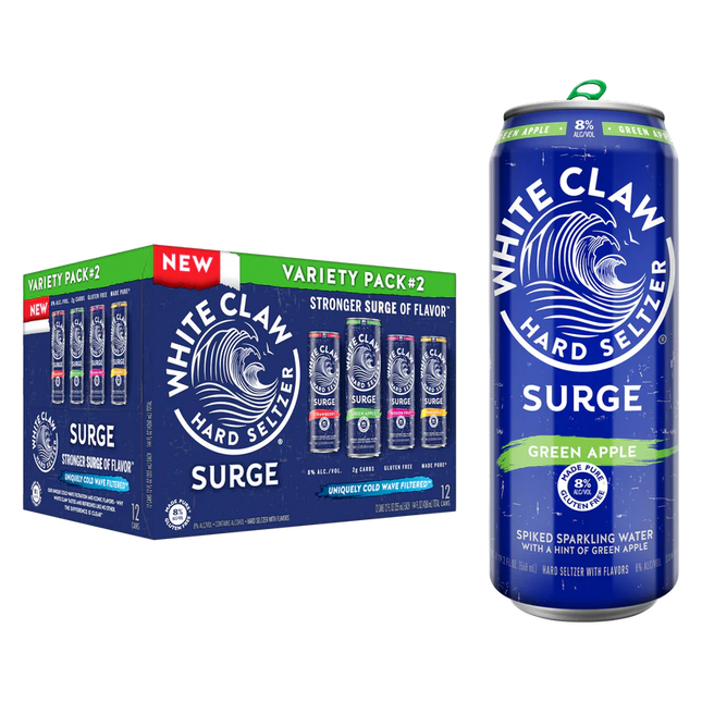 WHITE CLAW SURGE VARIETY#2 12PK 12OZ CAN