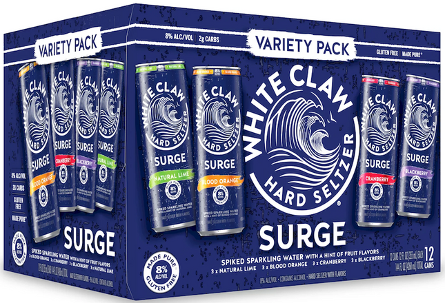 WHITE CLAW SURGE VARIETY # 1  12PK 12OZ
