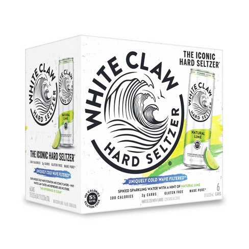WHITE CLAW LIME 6PK 12OZ SLIM CAN