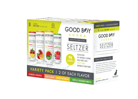 GOOD BOY VODKA SELTZER VARIETY 8PK