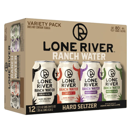 LONE RIVER RANCH WATER HARD SELTZER 12 CANS