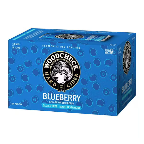 WOODCHUCK BLUEBERRY 6PK CAN CIDER