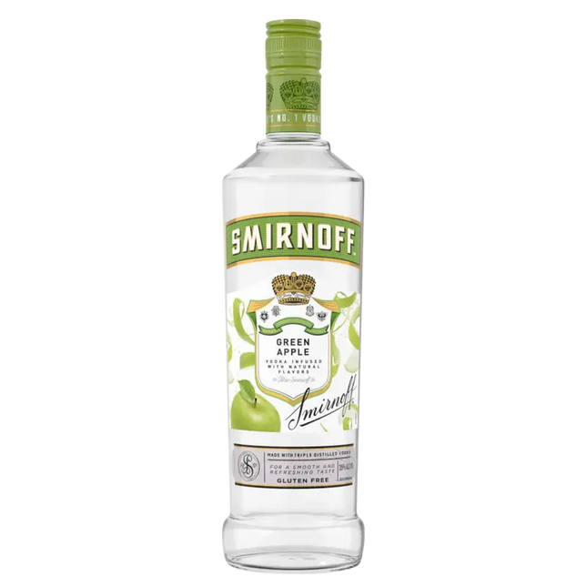 SMIRNOFF GREEN APPLE 70 Proof 750 ml
