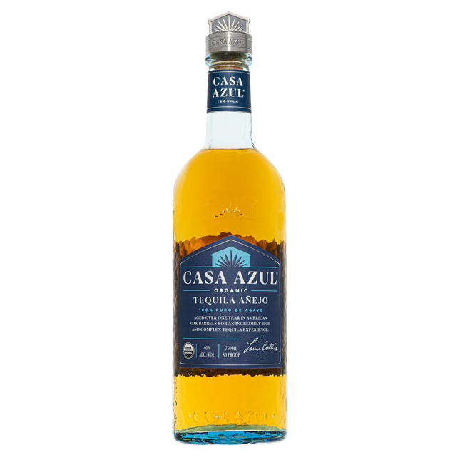 CASA AZUL ORGANICO ANEJO 750ML 80 PROOF