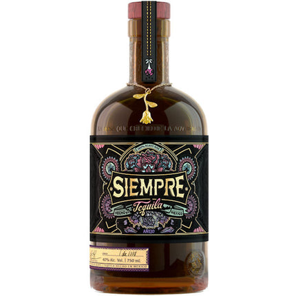 SIEMPRE TEQUILA ANEJO 80 Proof 750 ml