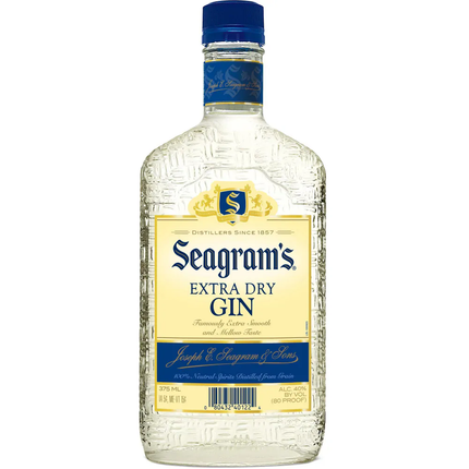 SEAGRAM'S EXTRA DRY 80 Proof 375 ml