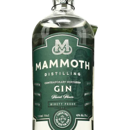 MAMMOTH OLD DAM GIN 90 Proof 750 ml