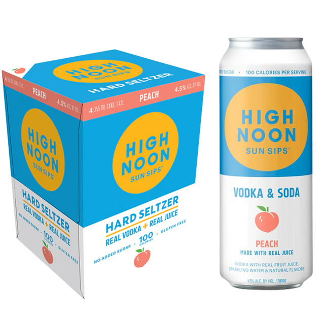 HIGHNOON PEACH HARD SELTZER 4PK