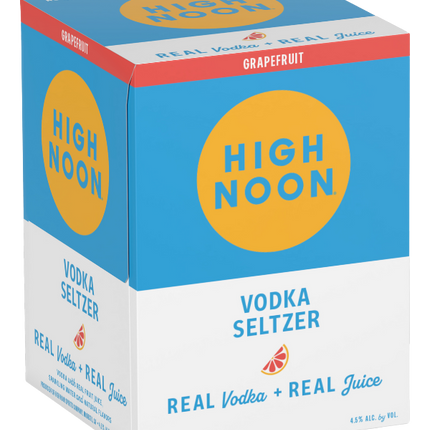 HIGHNOON GRAPEFRUIT VODKA HARD SELTZER 4PK
