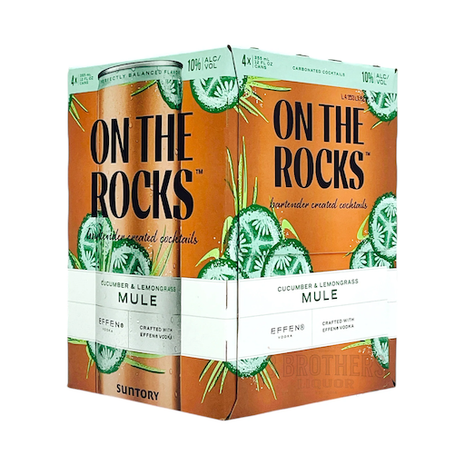 ON THE ROCKS CUCUMBER LEMONGRASS MUE 4PK 12OZ CAN
