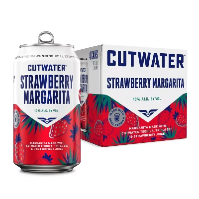 Cutwater Strawberry Margarita 4 Can