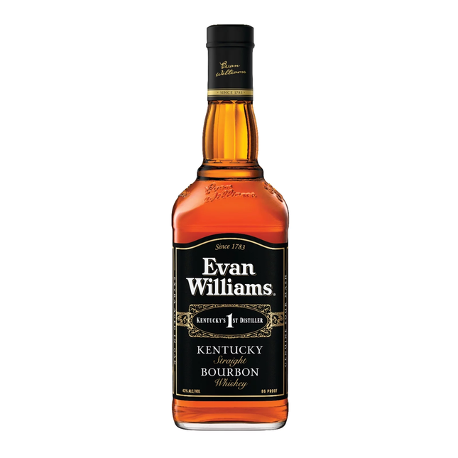 EVAN WILLIAMS BLACK LABEL 86 Proof 750 ml