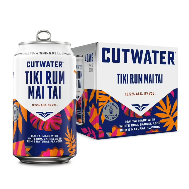 Cutwater Tropical Tiki Rum Mai Tai 4 Can