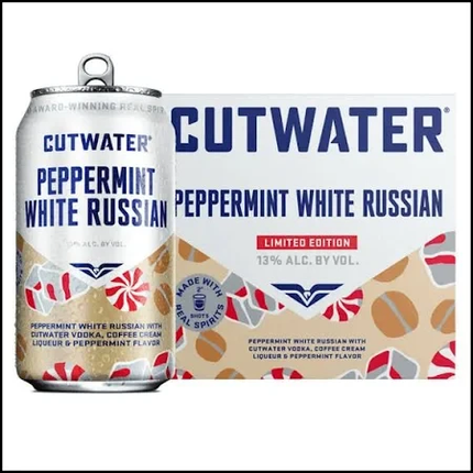 CUTWATER PEPPERMINT WHITE RUSSIAN 4PK