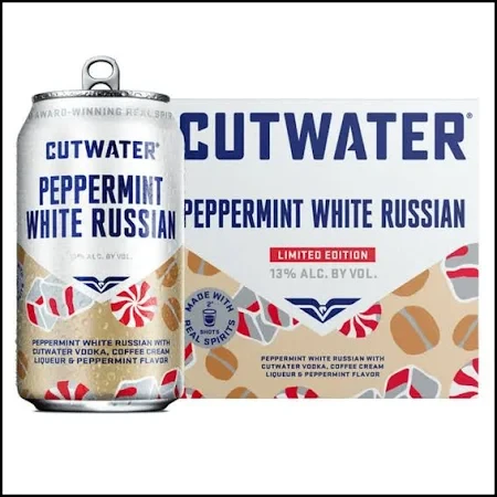 CUTWATER PEPPERMINT WHITE RUSSIAN 4PK