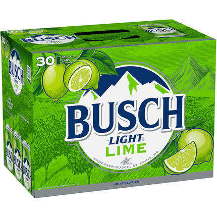 BUSCH LIGHT LIME 30PK 12OZ CAN