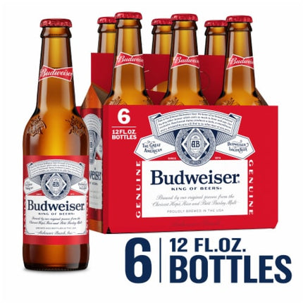 Budweiser 12oz  6 Bottle