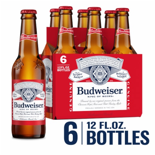Budweiser 12oz  6 Bottle