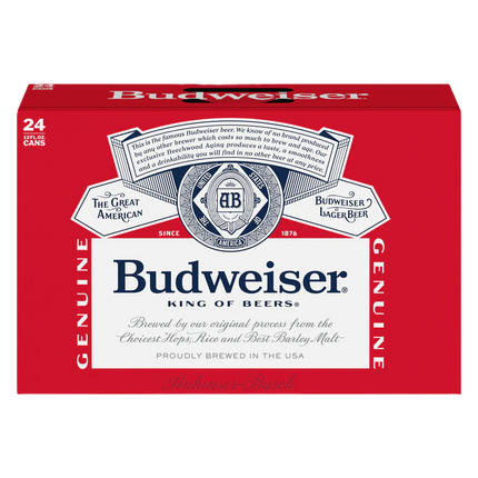 Budweiser 24pk Can