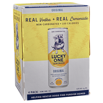 LUCKY ONE LEMONADE ORIGINAL 4PK 355MLCAN