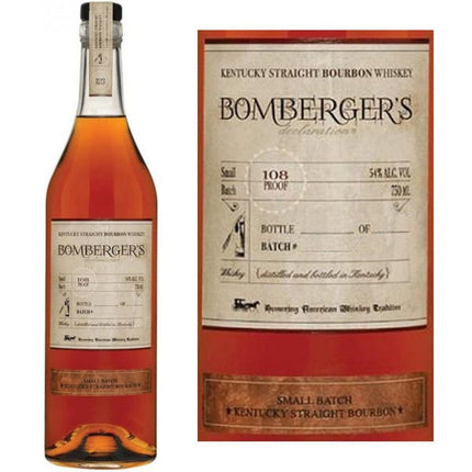 BOMBERGER'S DECLARATION BBN 108 Proof 750 ml