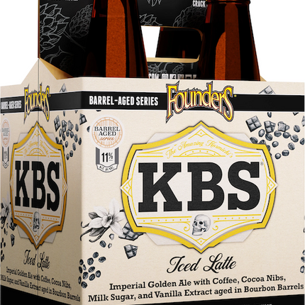 FOUNDERS KBS ICED LATTE 4PK 12OZ BOTTLE