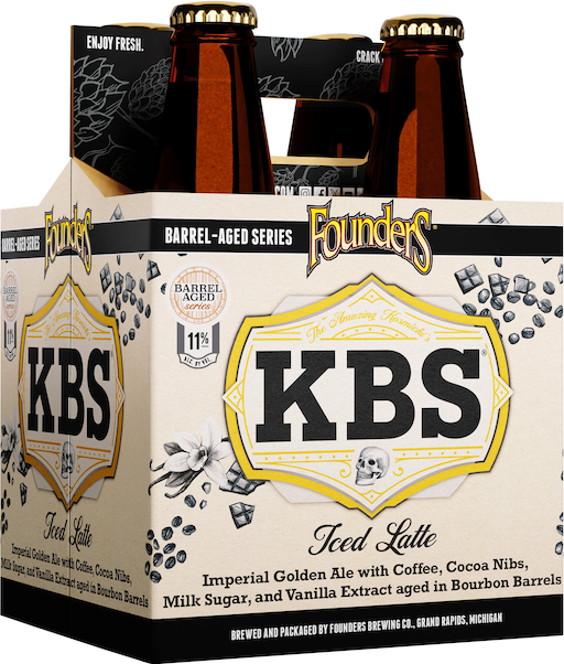 FOUNDERS KBS ICED LATTE 4PK 12OZ BOTTLE