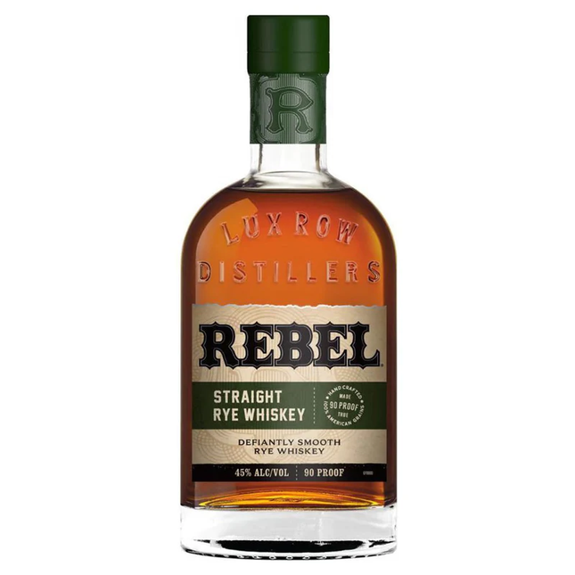 REBEL STRAIGHT RYE WHISKEY 90 Proof 750 ml