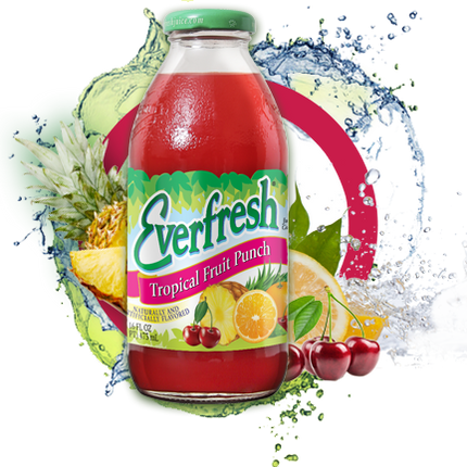 EVERFRESH TROPICAL FRUIT PUNCH 16oz