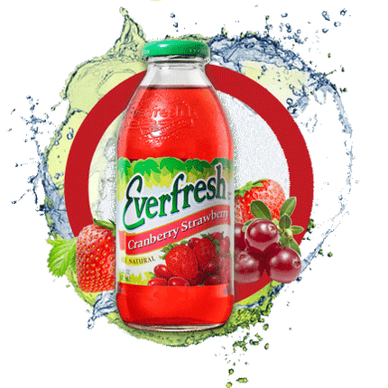 EVERFRESH CRANBERRY STRAWBERRY 16OZ