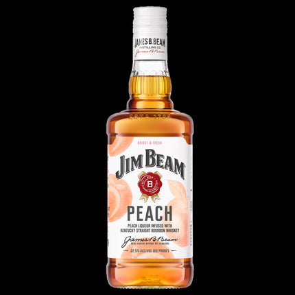 JIM BEAM PEACH 750ML 65 PROOF