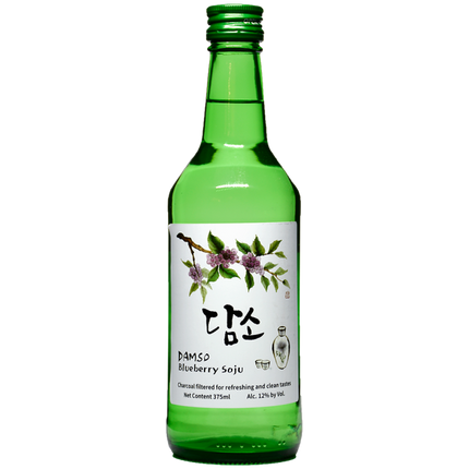 DAMSO BLUEBERRY SOJU 28 Proof 375 ml