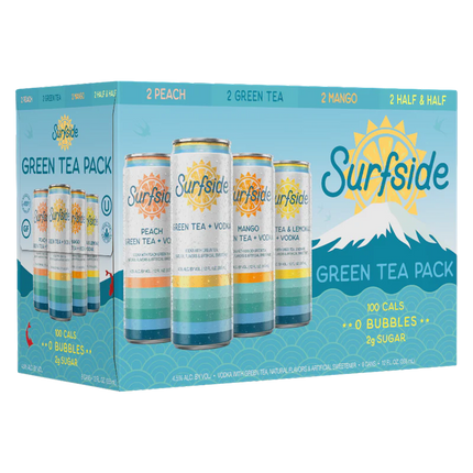 SURFSIDE GREEN TEA 8PK 12OZ CAN