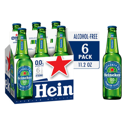 HEINEKEN 0.0 NON-ALCOHOLIC 6PK 11.2OZ BOTTLE