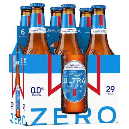 MICHELOB ULTRA ZERO 6PK 12OZ BOTTLE