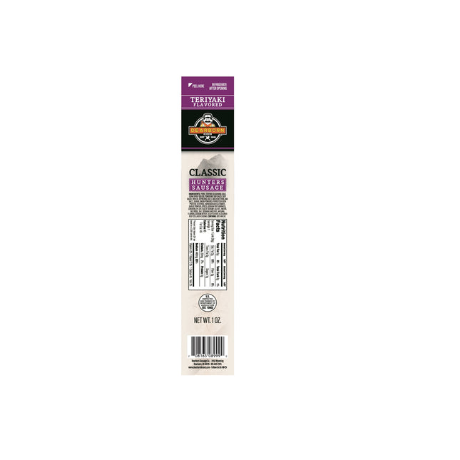 DEARBORN CLASSIC HUNTER SAUSAGE TERIYAKI FLAVORED 1 OZ