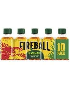 FIREBALL BLAZIN APPLE 10PK 50ML 66 PROOF