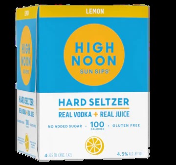 HIGHNOON LEMON VODKA SELTZER 4 CAN