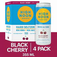 HIGHNOON BLACK CHERRY HARD SELTZER 4PK