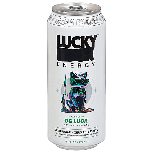 LUCKY ENERGY OG LUCK ZERO SUGAR 16OZ 1PK CAN