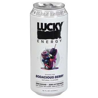 LUCKY ENERGY BODACIOUS BERRY 16OZ 1PK CAN