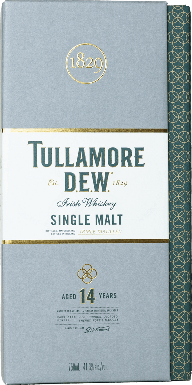 TULLAMORE DEW (IRISH)-14 YR 82.6 Proof 750 ml