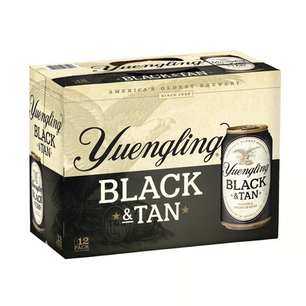 YUENGLING BLACK & TAN BEER 12PK 12OZ CAN
