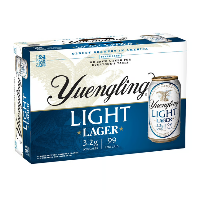 YUENGLING LIGHT LAGER 24PK 12oz CAN