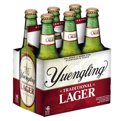 YUENGLING TRADITIONAL LAGER 6PK 12OZ BOTTLE